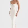Charmaine Ivory korsetter-maxidress