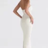 Charmaine Ivory korsetter-maxidress