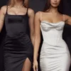 Charmaine Ivory korsetter-maxidress