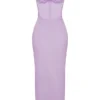 Charmaine Lavender korsetter-maxidress