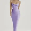 Charmaine Lavender korsetter-maxidress