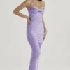 Charmaine Lavender korsetter-maxidress