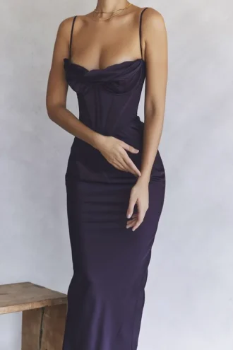 Charmaine Night Shade korsetter-maxidress