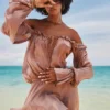 Chaya Hazelnut Off Shoulder Kjoler