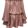 Chaya Hazelnut Off Shoulder Kjoler