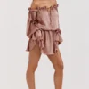 Chaya Hazelnut Off Shoulder Kjoler