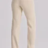 Chiara Vintage Ivory Crepe Straight Leg Bukser