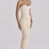 Chiara Vintage Ivory Crepe Straight Leg Bukser