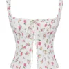 Chicca Rose Print Floral Topper