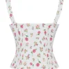 Chicca Rose Print Floral Topper