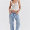 Chicca Rose Print Floral Topper