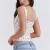 Chicca Rose Print Floral Topper