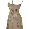 Christiana Vintage blomstret minikjole