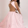 Cindy Ballerina Pink Twill Midi Sommerkjoler