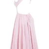 Cindy Ballerina Pink Twill Midi Sommerkjoler