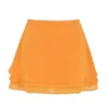Clarice Tangerine Floaty Layered Mini Skjørt