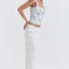Cleo Ivory Linen Mix-bukser