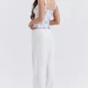 Cleo Ivory Linen Mix-bukser