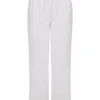 Cleo Ivory Linen Mix-bukser