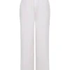 Cleo Ivory Linen Mix-bukser