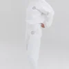 Coast hvite joggebukser med fleece på baksiden