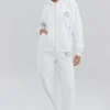 Coast hvite joggebukser med fleece på baksiden
