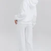 Coast hvite joggebukser med fleece på baksiden