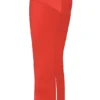 Colette Scarlet Satin Midi-skjørt med lav midje