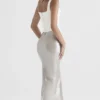Colette Shimmer Champagne Midi-skjørt
