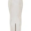 Colette Shimmer Champagne Midi-skjørt