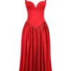 Coquette Scarlet halterneck-midikjoler