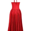 Coquette Scarlet halterneck-midikjoler