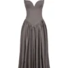 Coquette Smoke Halter Midi-kjoler