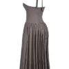 Coquette Smoke Halter Midi-kjoler