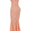 Cordelia Sorbet Lace Godet Maxi Kjoler
