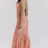 Cordelia Sorbet Lace Godet Maxi Kjoler