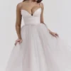 Countess French Dove Tulle Midi-kjoler