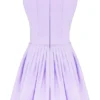 Cupid Orchid plissert bomullsminikjole