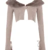 Dahlia beige kashmircardigan