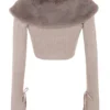Dahlia beige kashmircardigan