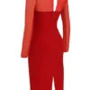 Darcy Scarlet Plunge Midi-kjole