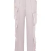 Daria Crystal Satin Cargo-bukser med rette ben