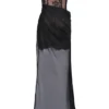 Debut svart off-shoulder maxi-kjol