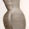 Den originale Latte langermete bandage-minikjolen