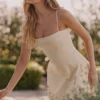 Dolly Lemon Stretch Cotton A-Line Midi Sommerkjoler