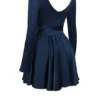 Dominique Navy Plunge minikjole