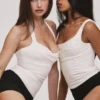 Peekaboo Ivory Halter Neck Korsetter Top
