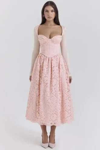 Duchess Ballerina rosa korsetter, skjørt og Boleroer