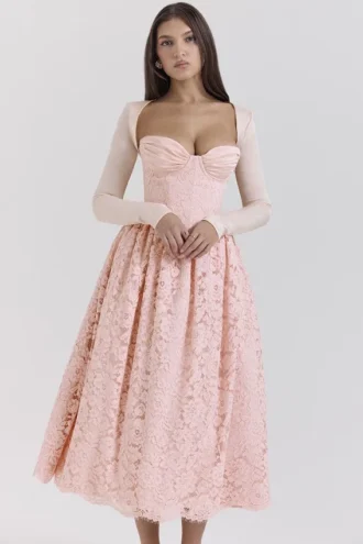 Duchess Ballerina rosa korsetter, skjørt og Boleroer