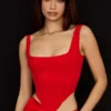 Edetta Scarlet Mesh-korsetter